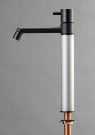 オンリーワンクラブ デザイン水栓 マニル ブラックめっき ロング ヘアライン TK4-1LKS