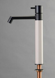 オンリーワンクラブ デザイン水栓 マニル ブラックめっき ロング バニラ TK4-1LKV