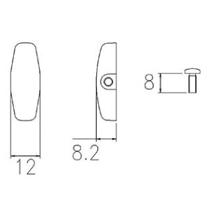三協アルミ 電動サムターンツマミ WF0329-0