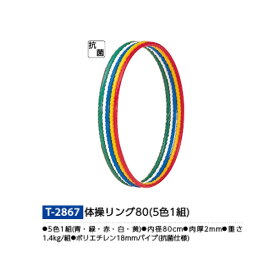 トーエイライト 体操リング80（5色1組） T2867