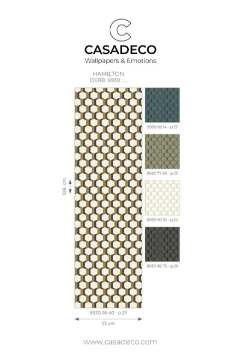 楽天市場】テシード 輸入壁紙 CASADECO (フランス) 53cm×10m巻 
