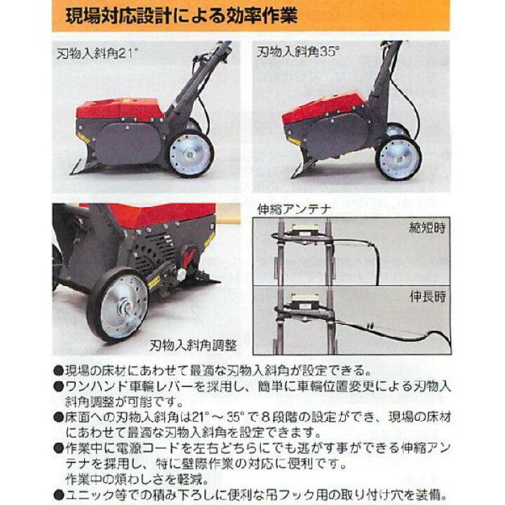 楽天市場】KLASS 極東産機 強力床材剥がし機 ストロングペッカー SM18 