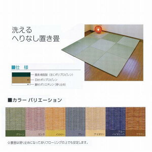 KLASS 極東産機 洗える へりなし 置き畳 樹脂表 60×60cm