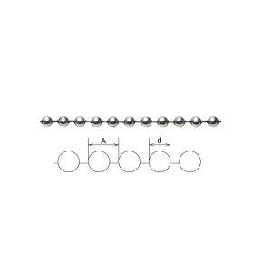 水本機械 ステンレス ボールチェーン 玉径4.5mm 4.5-R 1m長価格