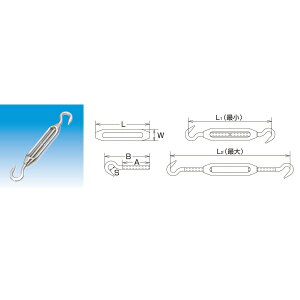 ���{�@�B �g���^�[���o�b�N�� L250mm TB-16H SUS316 NO.2286