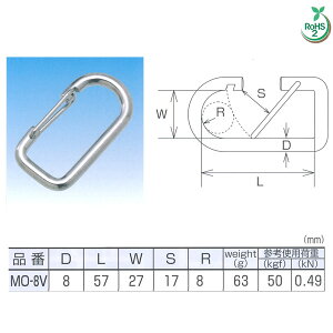 ���{�@�B O�^�t�b�N �x���g�p �X�e�����XMO-8V NO.2743