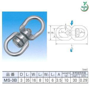 ���{�@�B �x�A�����O����X�C�x�� �X�e�����XSUS304 MS-3B NO.2687