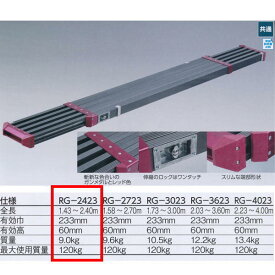 ヤヨイ化学 カラーステージRG ガンメタル＆レッド RG-2423 1.43～2.40m