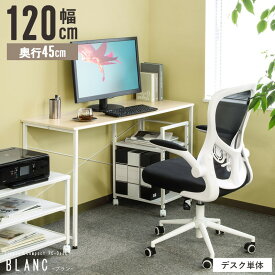 【先着限定クーポン利用で最大10％オフ】 学習机 シンプル パソコンデスク 120cm 奥行45cm リビング学習机 勉強机 大人 大学生 白 おしゃれ 韓国 オフィス デスク 120 テレワーク ワークデスク コンパクト リビング 学習デスク 机 省スペース スリム iw-17120 works