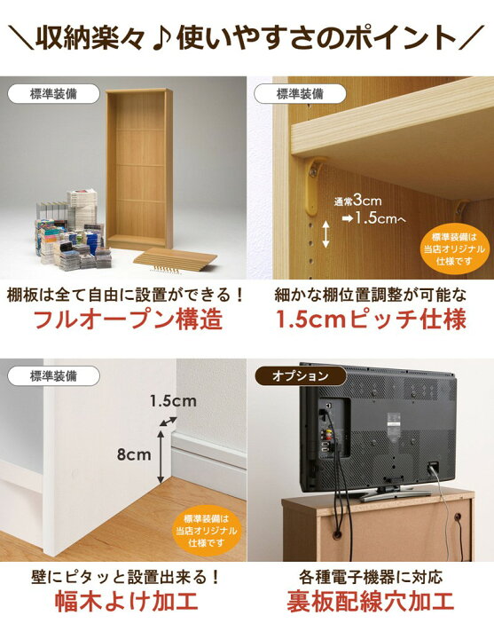 楽天市場】日本製 送料無料 オーダーメイド (棚板 標準タイプ／奥行 