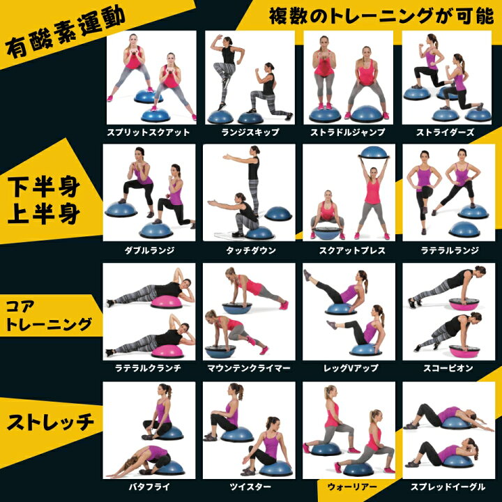 楽天市場】BOSU ボス バランストレーナー オリジナル ホーム 直径 65cm 