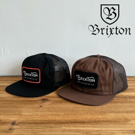 BRIXTON(ブリクストン)GRADE HP TRUCKER HAT(BROWN/BROWN)(BLACK/BLACK)【キャップ 帽子】【ブリクストン キャップ】【人気 シンプル】