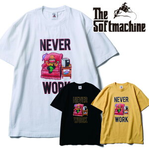 SOFTMACHINE (�\�t�g�}�V�[��) NEVER WORK-T(T-SHIRTS)�yT�V���c�z�y�z���C�g �C�G���[ �^�g�D�[�z�y2026 SUMMER VACATION�z�y�����񂹏��i �L�����Z���s�z
