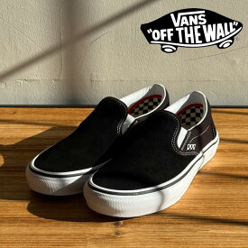 VANS バンズ ヴァンズ SKATE SLIP-ON BLACK/WHITE 【スケート スリッポン ブラック】【VANS バンズ スニーカー】【定番 おしゃれ シンプル】【VN0A5FCAY28】【インタープレイ INTERPLAY】