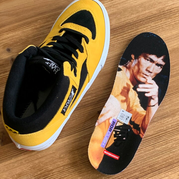 楽天市場】VANS バンズ ヴァンズ SKATE HALF CAB BRUCE LEE BLK/YEL 