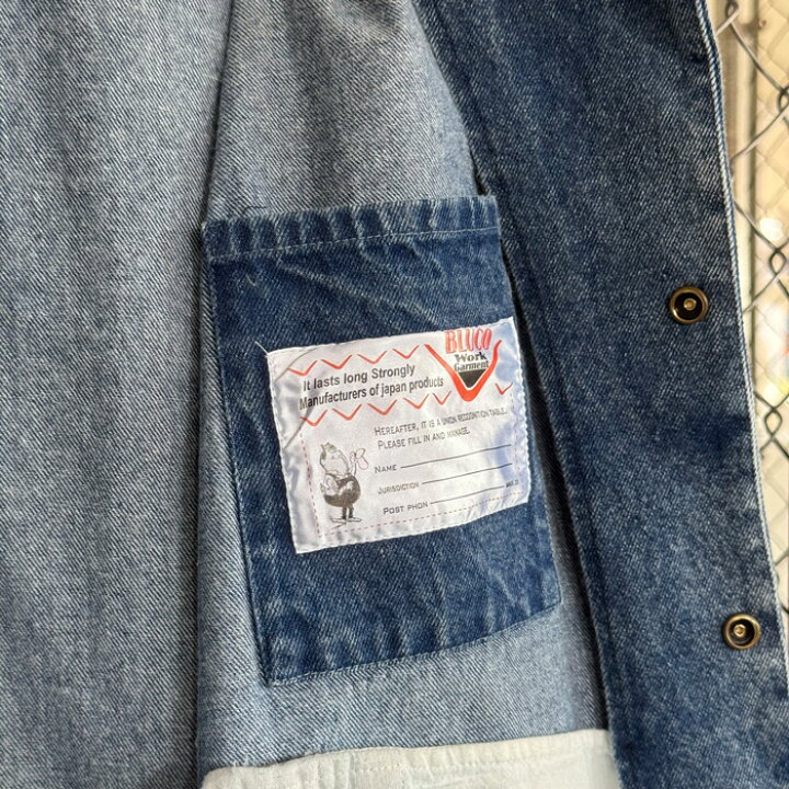 楽天市場】BLUCO (ブルコ)12OZ DENIM COACH JACKET【デニム コーチ 