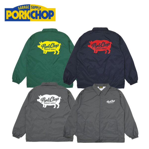 PORKCHOP GARAGE SUPPLY (ポークチョップ ガレージサプライ) SCRIPT PORK COACH JKT 【コーチジャケット】【インタープレイ INTERPLAY】