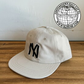 COOPERSTOWN BALL CAP (クーパーズタウンボールキャップ)1935 NYBYC (STONE)【キャップ 帽子 定番 人気 NY ロゴ MADE IN USA】