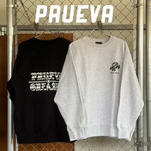 PRUEVA (�v���G�o) × GREASER (�O���[�T�[)DELA ROSA SWEAT�y�N���[�l�b�N�X�E�F�b�g�z�y�q�{��^ CHICANO ���C�݁z