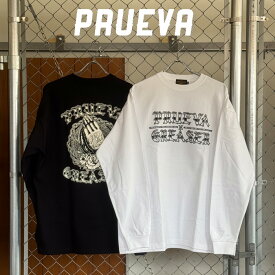 PRUEVA (プルエバ) × GREASER (グリーサー)REZA L/S T-shirts【ロングスリーブTシャツ ロンT ホワイト ブラック】【倉本一真 CHICANO 西海岸】