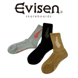 【EVISEN】 Evisen Skateboards (エヴィセン スケートボード) EYE FIRE SOX 【ソックス 靴下】【エビセン スケートボード Evisen Skateboards ゑ インタープレイ INTERPLAY】【00008043】【2023AUTUMN/WINTER 新作】