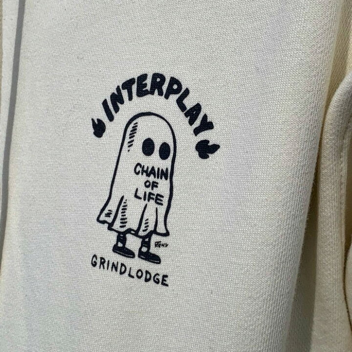 楽天市場】GRINDLODGE × INTERPLAYBAT BALL HOODIE【INTERPLAY 