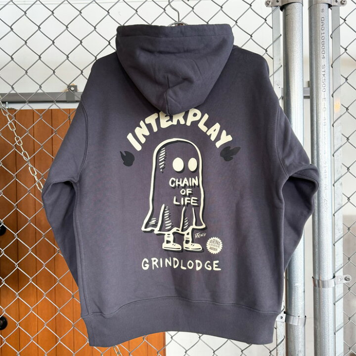 楽天市場】GRINDLODGE × INTERPLAYOBAKE HOODIE【INTERPLAY インター 