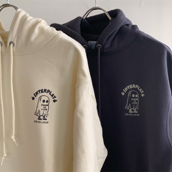 楽天市場】GRINDLODGE × INTERPLAYBAT BALL HOODIE【INTERPLAY 