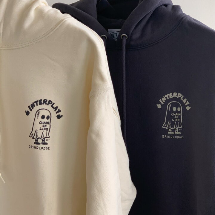 楽天市場】GRINDLODGE × INTERPLAYBAT BALL HOODIE【INTERPLAY 