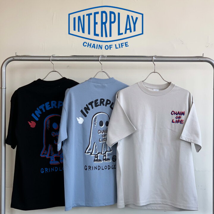 楽天市場】INTERPLAY × GRINDLODGE OBAKE TEE【INTERPLAY インター 