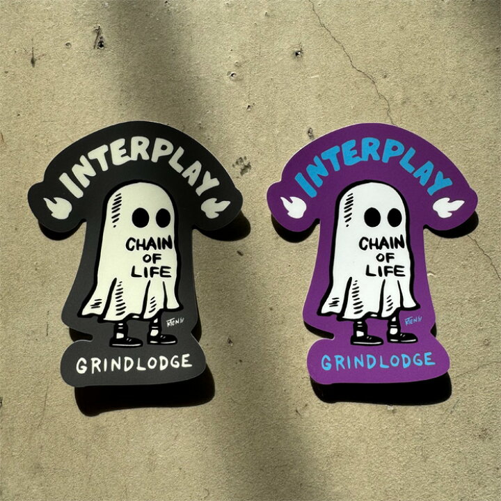 楽天市場】GRINDLODGE × INTERPLAY OBAKE STICKER ver.3【ステッカー 