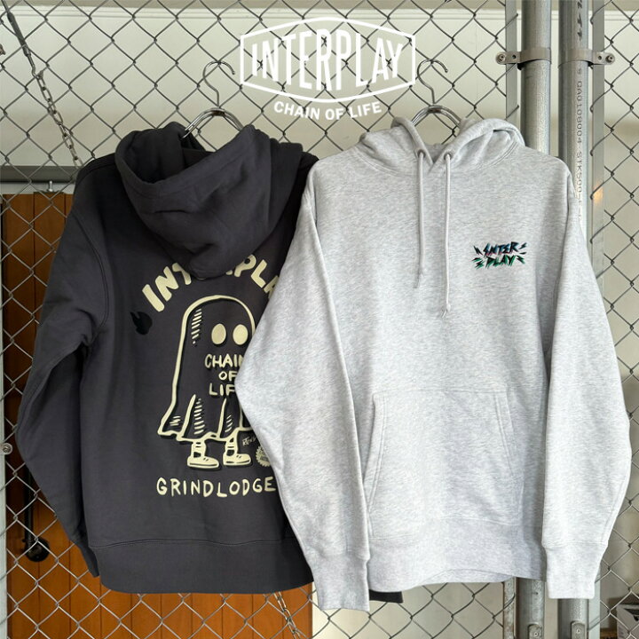 楽天市場】GRINDLODGE × INTERPLAYOBAKE HOODIE【INTERPLAY インター 