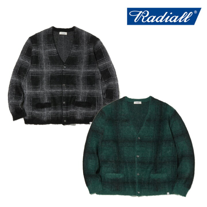 楽天市場】RADIALL ラディアル ROBBER DUB - CARDIGAN SWEATER L/S 