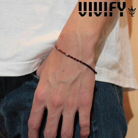 VIVIFY(ヴィヴィファイ)(ビビファイ)Color Stone & Silver Beads Bracelet【オーダーメイド 受注生産】【キャンセル不可】【ハンドメイド ブレスレット】【VFB-137】