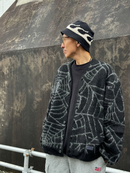 楽天市場】【SALE30%OFF】EVILACT (イーブルアクト)SPIDER CARDIGAN 