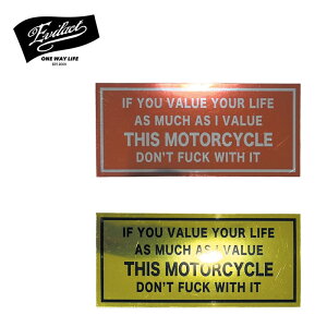 EVILACT (C[uANg) DON'T...THIS MOTORCYCLE STICKER (orange metalic mirror) (yellow metalic mirror) yXebJ[ V[zyC^[vC INTERPLAYz