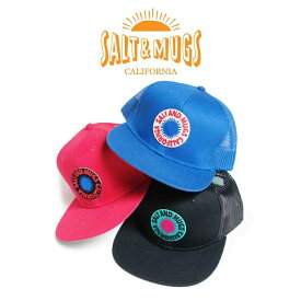 SALT&MUGS(ソルトアンドマグズ)RHCP Circle Logo Pach Cap【メッシュキャップ】【2024 Summer＆Ealy Autumn collection 先行予約】【SMGD028】