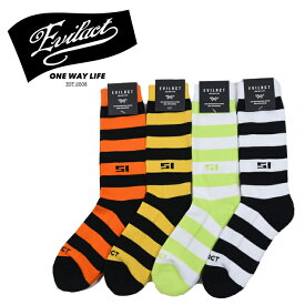 EVILACT (イーブルアクト) EVILACT border socks "51" 【 ソックス 靴下 EAE22-SOCKS06】 インタープレイ INTERPLAY