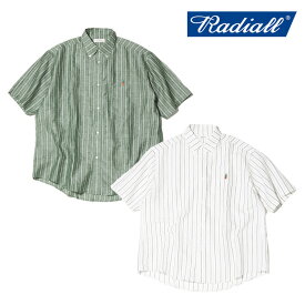 RADIALL ラディアル CHARMS - B.D. COLLARED SHIRT S/S 【ボタンダウンシャツ】【2024 SPRING ＆ SUMMER COLLECTION】【RAD-24SS-SH013】【インタープレイ INTERPLAY】