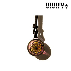 VIVIFY(ヴィヴィファイ）Fireworks Leather Necklace(L)【オーダーメイド受注生産】【キャンセル不可】【VIVIFY ネックレス】【ガラス工芸】【VFN-225】