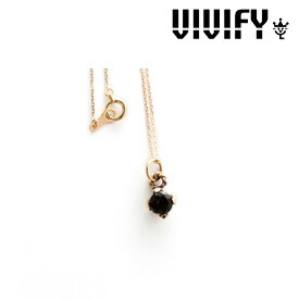 VIVIFY(ヴィヴィファイ）Simple Stone Necklace/k18(ゴールドチェーン)【オーダーメイド 受注生産】【キャンセル不可】【VIVIFY ネックレス】【k18ゴールド チェーン】【VFN-241】