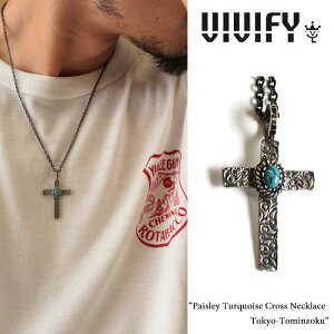 VIVIFY(���B���B�t�@�C�jPaisley Turquoise Cross Necklace/Tokyo-Tominzoku�y�I�[�_�[���C�h�󒍐��Y�z�y�L�����Z���s�z�y���������z�yVIVIFY �l�b�N���X�z�yVFN-247�z