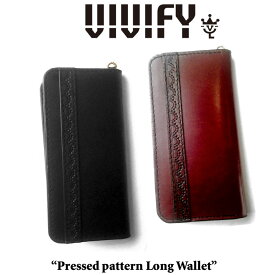 VIVIFY(ヴィヴィファイ）Pressed pattern Long Wallet【予約商品】【キャンセル不可】【長財布 ウォレット】【VFO-088】
