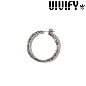 VIVIFY(���B���B�t�@�C)(�r�r�t�@�C)ThreeSides Hammered Hoop Pierce�iXL�j 3mm body w/gold�y�I�[�_�[���C�h�󒍐��Y�z�y�L�����Z���s�z�y�I�[�_�[���C�h �s�A�X�z�yVFP-212�z