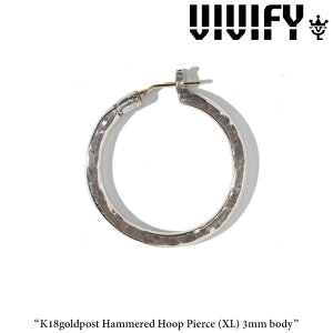 VIVIFY(BBt@C)(rrt@C)K18goldpost HammeredHoop PierceiXLj3mm bodyyI[_[Ch󒍐YzyLZszyI[_[Ch sAXzyVFP-216z