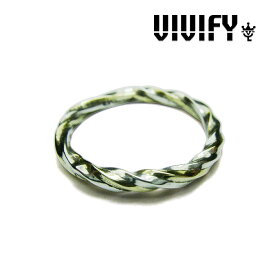 VIVIFY(ヴィヴィファイ）Silver x Brass Spiral Ring【オーダーメイド 受注生産】【キャンセル不可】【VFR-098】【送料無料】【リング】