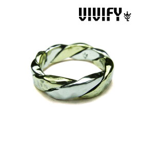 VIVIFY(ヴィヴィファイ）Twist & Press Ring(Silver x Brass)【オーダーメイド 受注生産】【キャンセル不可】【リング】【VFR-099】