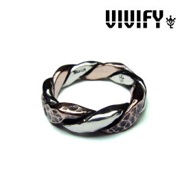 VIVIFY(ヴィヴィファイ）Twist & Press Ring(Silver x Copper)【オーダーメイド 受注生産】【キャンセル不可】【VFR-100】【送料無料】【リング】