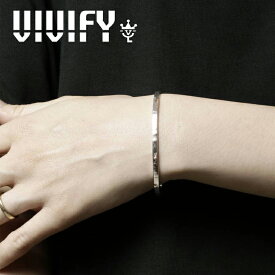 VIVIFY(ヴィヴィファイ)(ビビファイ)Back Hallmarks Bangle/Mirror finish/Narrow【VIVIFY バングル】【VFB-177】【オーダーメイド ハンドメイド 受注生産】【キャンセル不可】