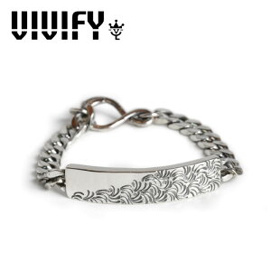 VIVIFY(���B���B�t�@�C)(�r�r�t�@�C)Arabesque Back Hallmarks ID Bracelet�yVIVIFY �u���X���b�g�z�yVFB-191�z�y�I�[�_�[���C�h �n���h���C�h �󒍐��Y�z�y�L�����Z���s�z
